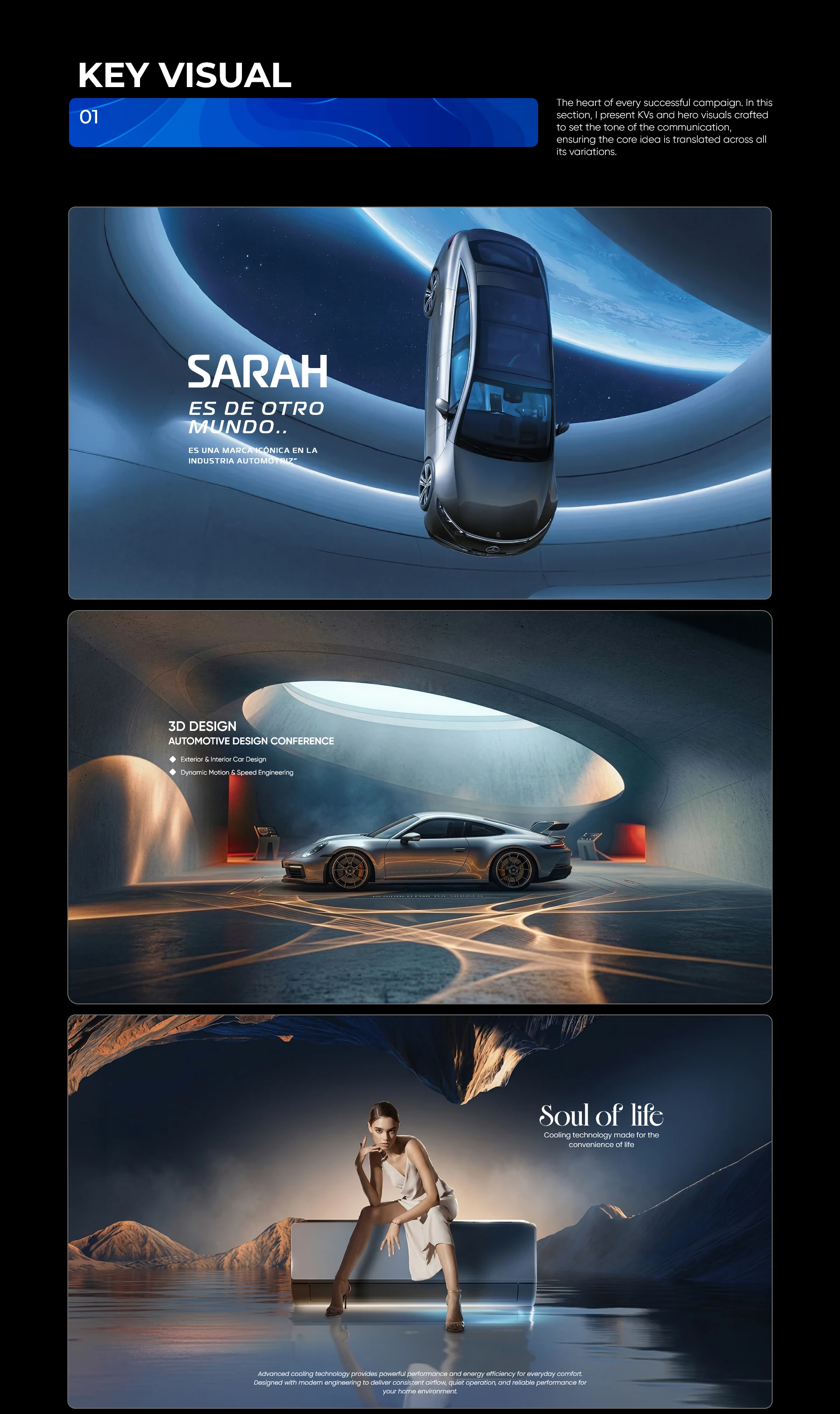 Automotive and lifestyle key visual collection