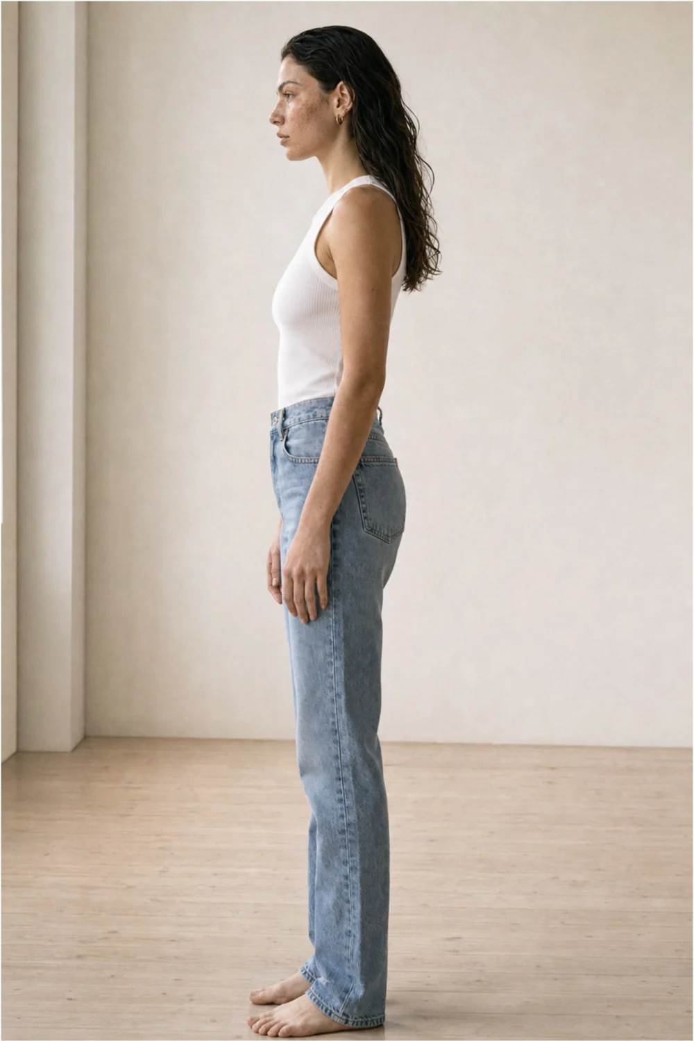 Full-length side profile