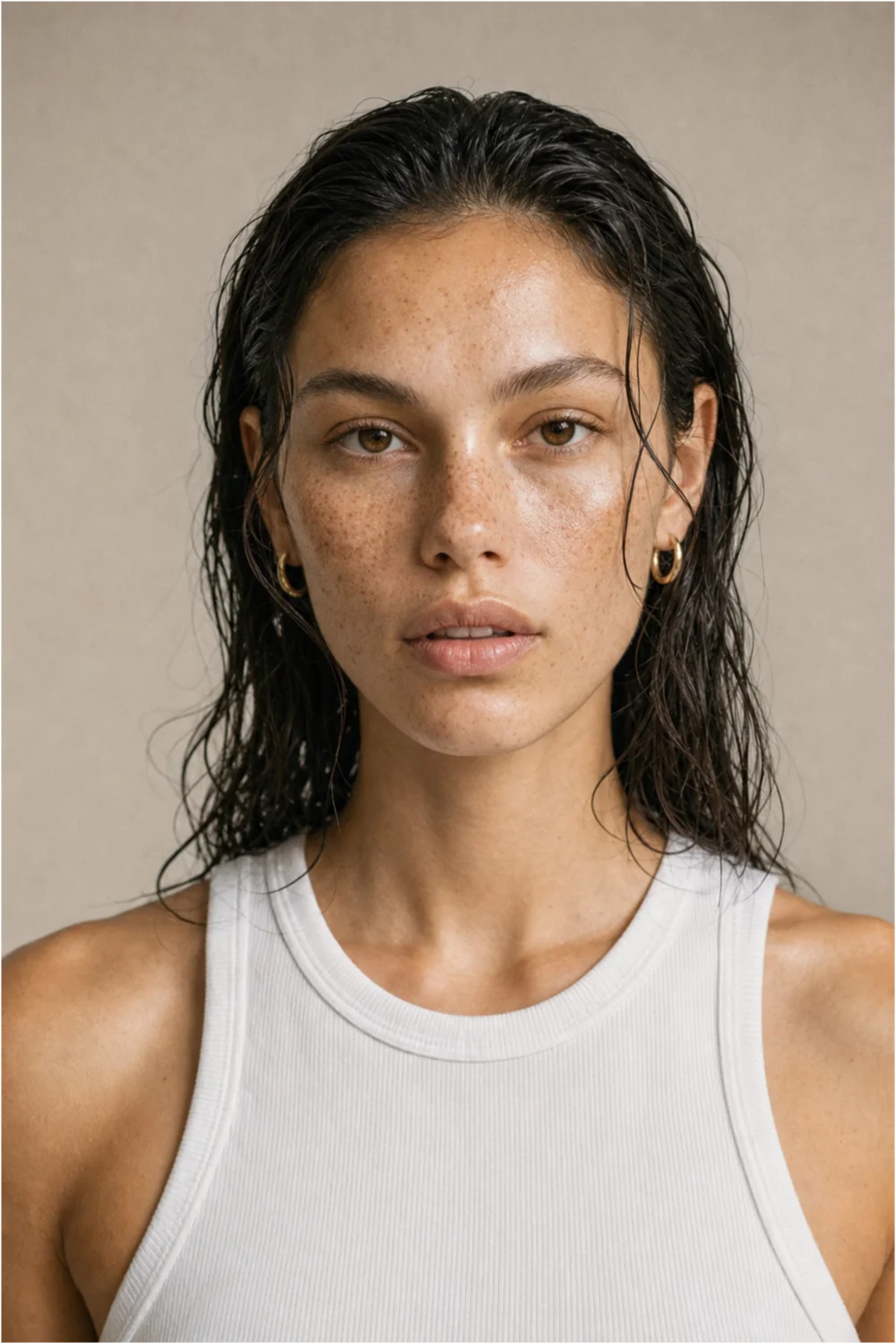Neutral expression from the front
