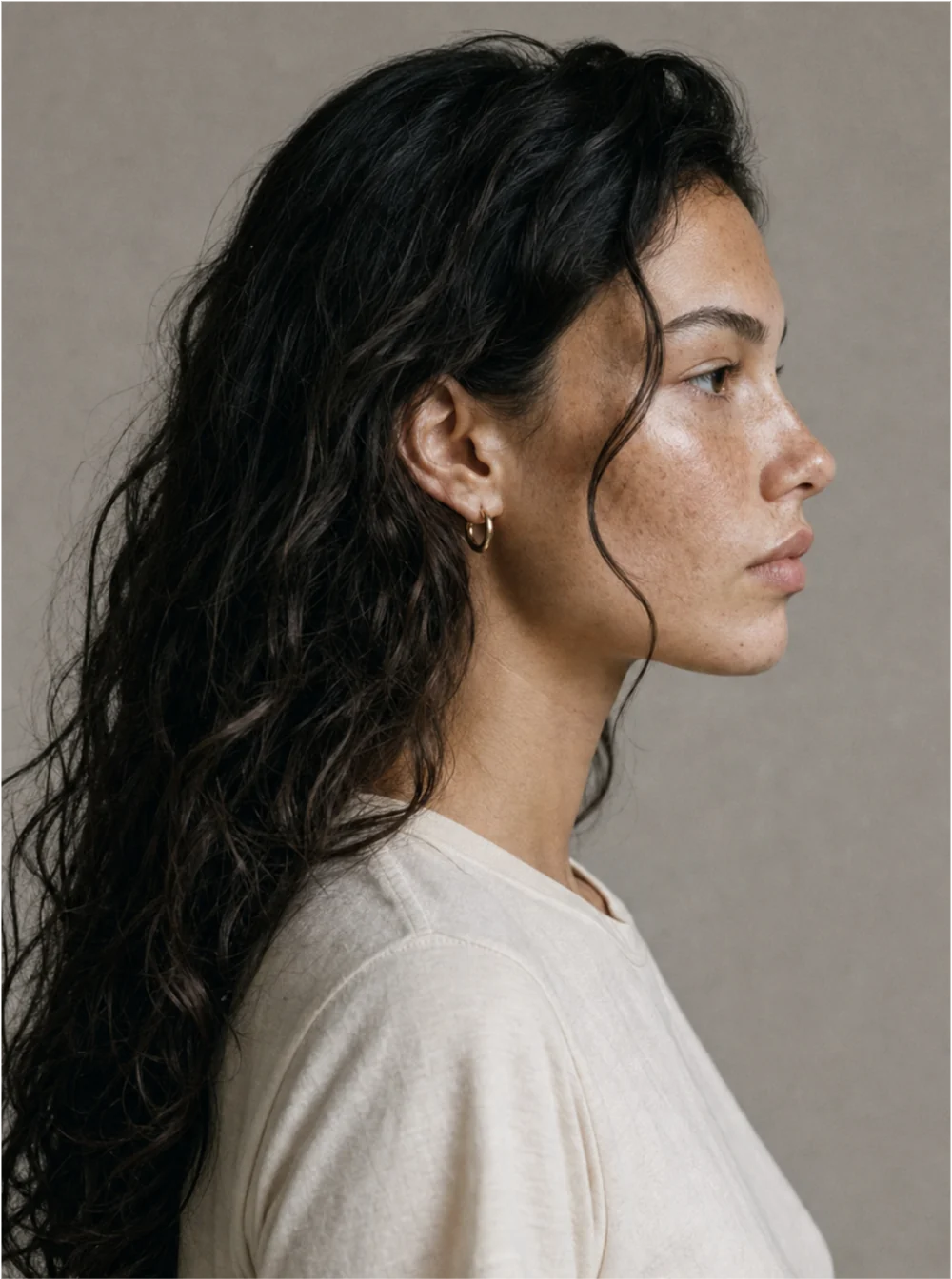 Side profile identity study