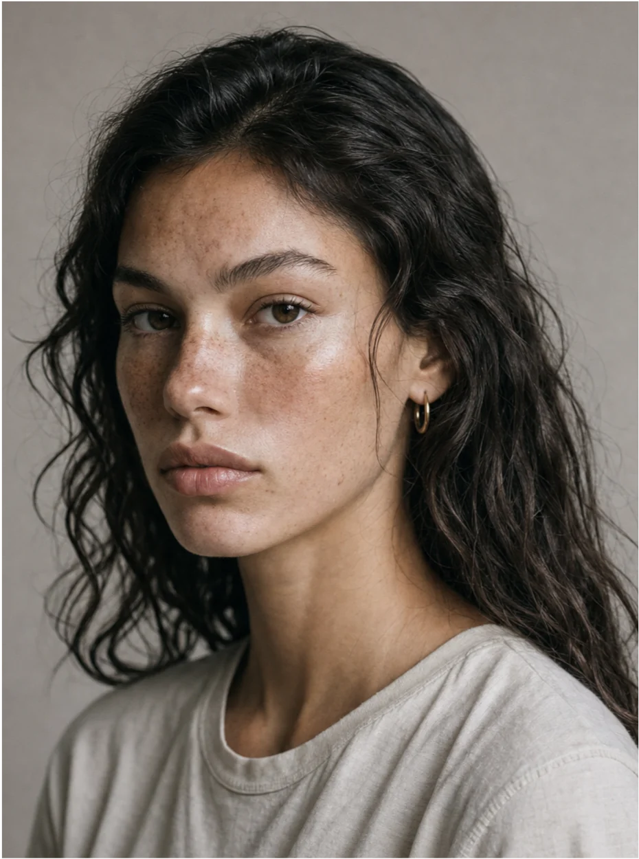 Three-quarter facial identity study